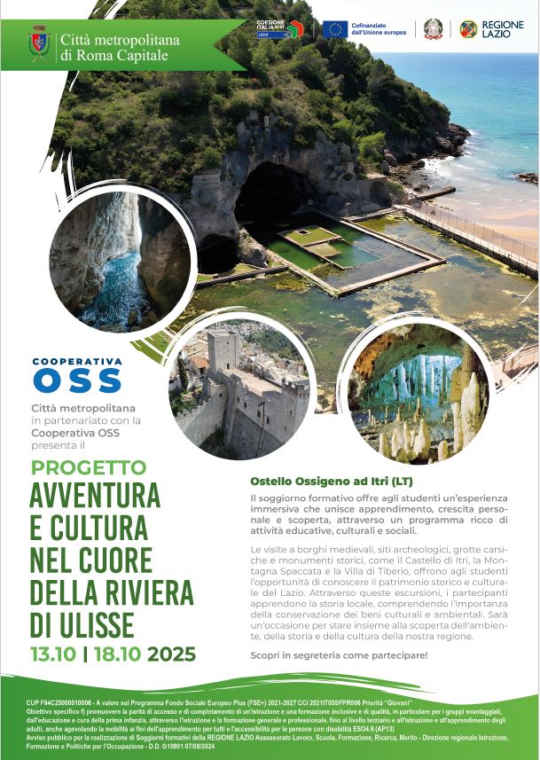 locandina soggiorno formativo Cave